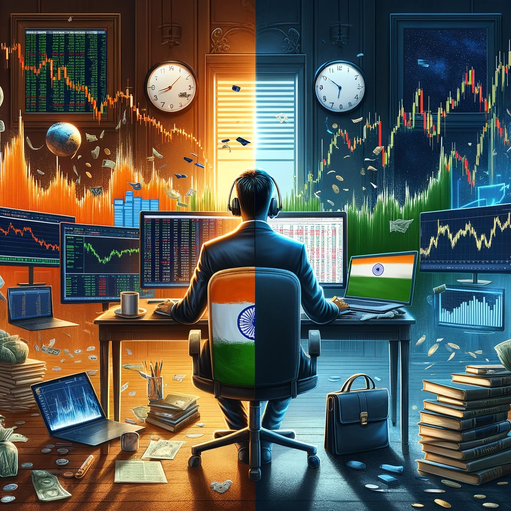 Trading vs. investing in India
