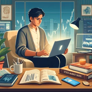 Indian investor learning stock market