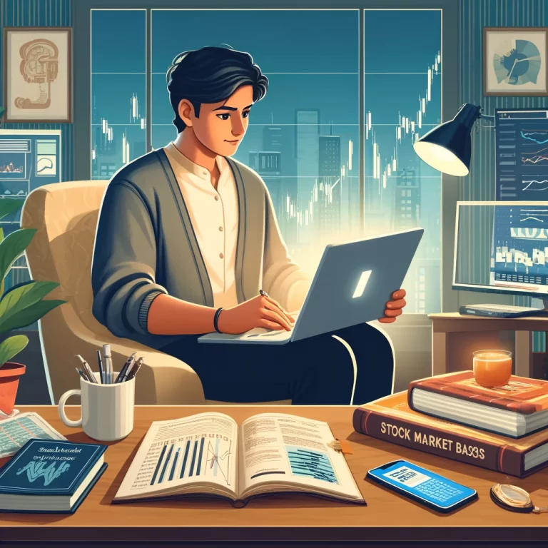 Indian investor learning stock market